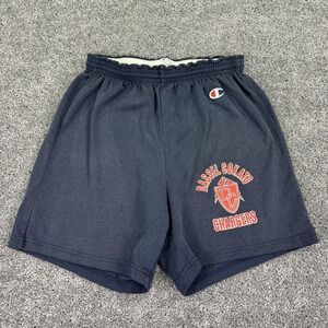 Vintage Dassel Cokato Chargers Shorts Mens XL Blue Champion Graphic Athletic